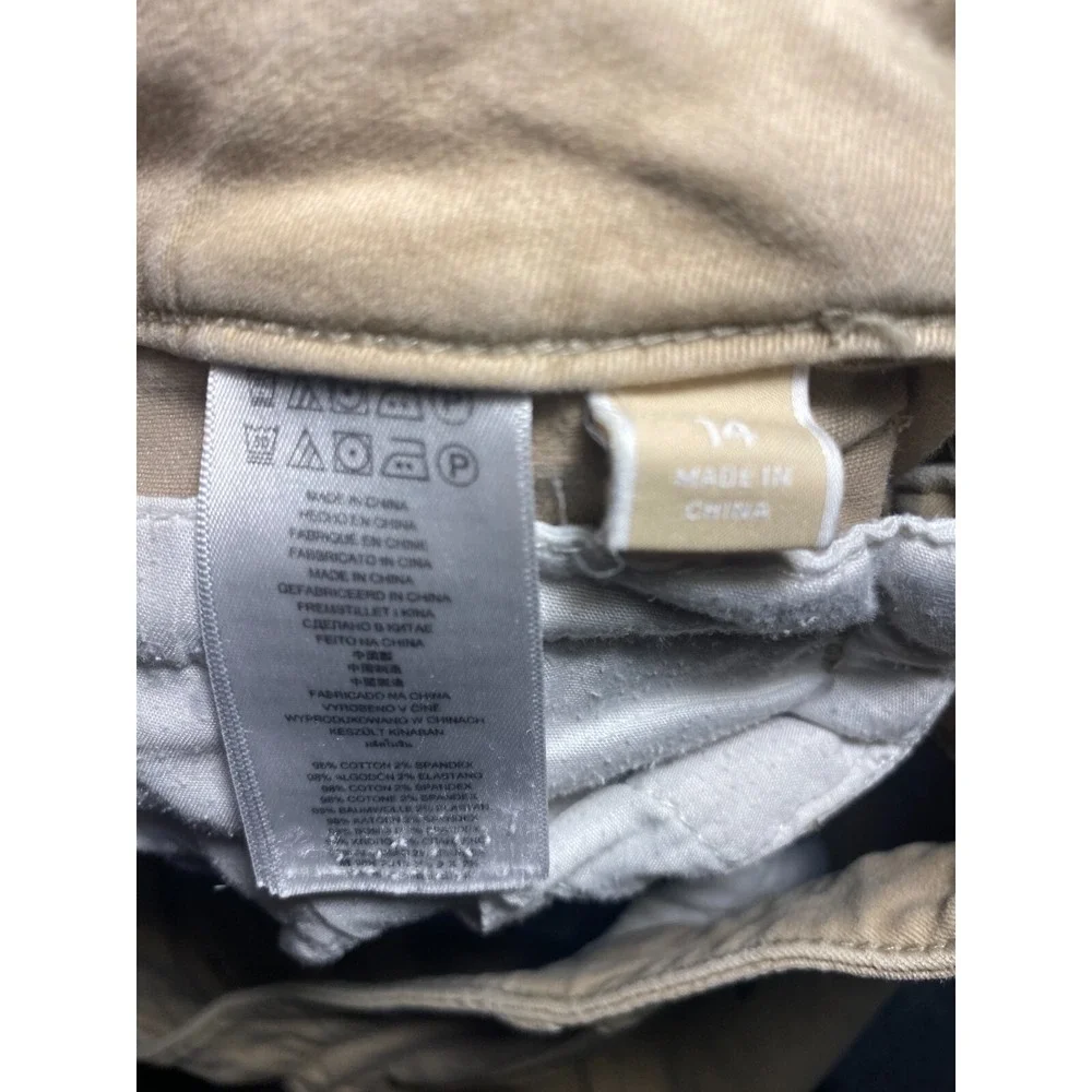 Women's Michael Kors Tan‎ Pants Size 14 with Zipper Accents